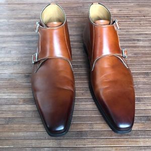 Magnanni Double Monkstrap Cognac 12M
